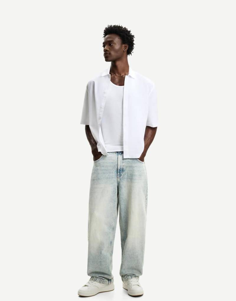 Bershka - Sehr weite Jeans in Blau von Bershka