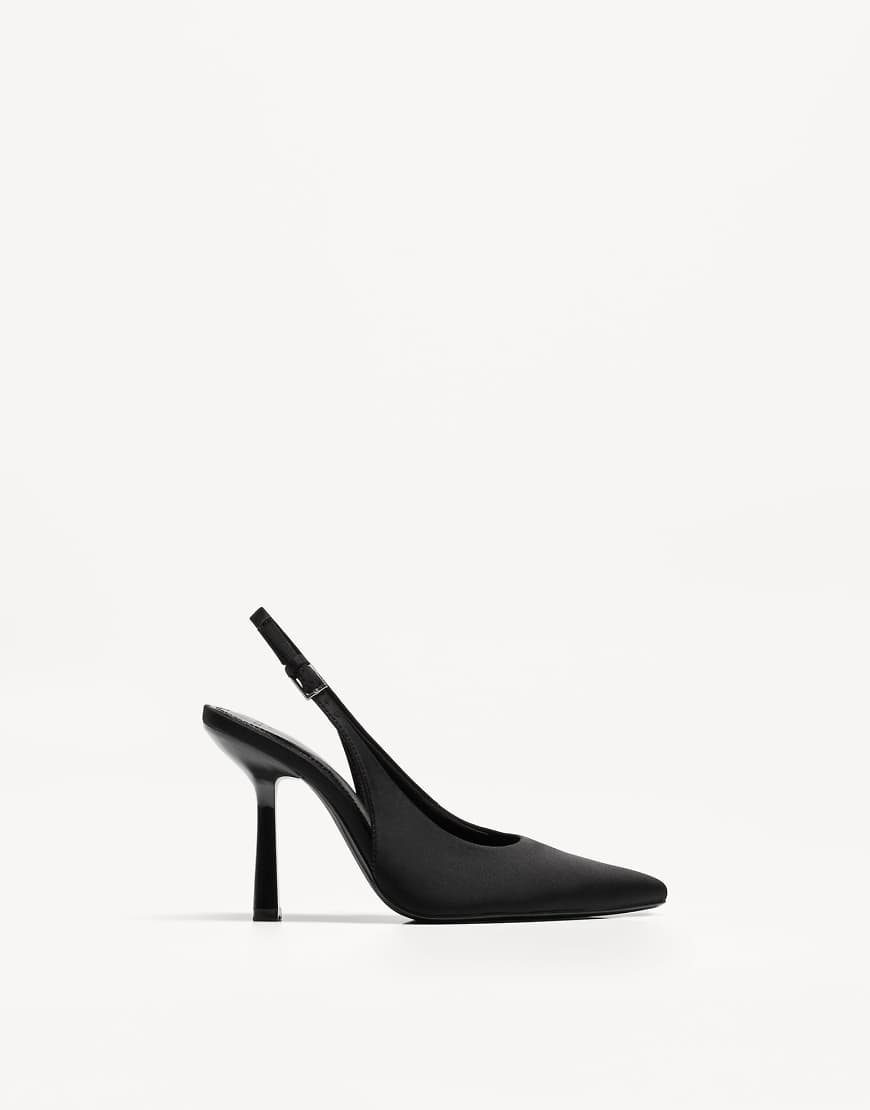 Bershka - Slingback-Schuhe in Schwarz mit Absatz von Bershka