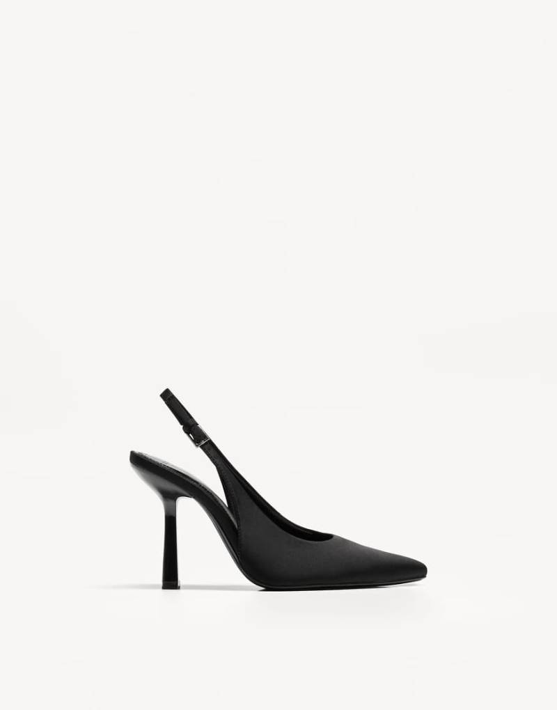 Bershka - Slingback-Schuhe in Schwarz mit Absatz von Bershka