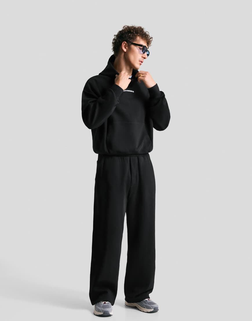 Bershka - Superweite Hose in Schwarz von Bershka