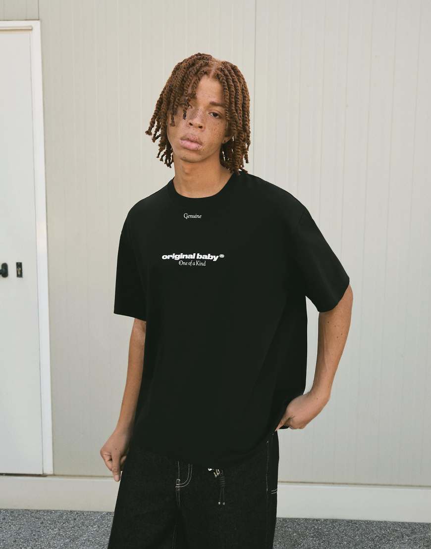 Bershka - T-Shirt in Schwarz von Bershka