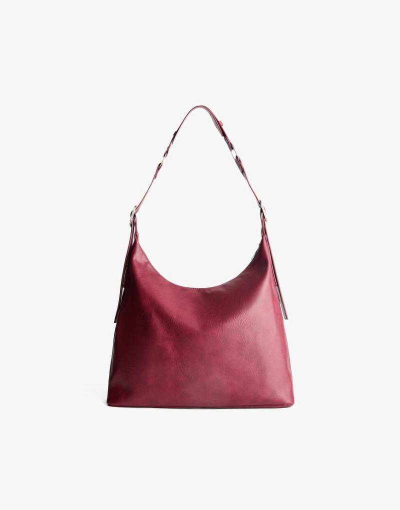Bershka - Tasche in Rot mit Schnallen von Bershka