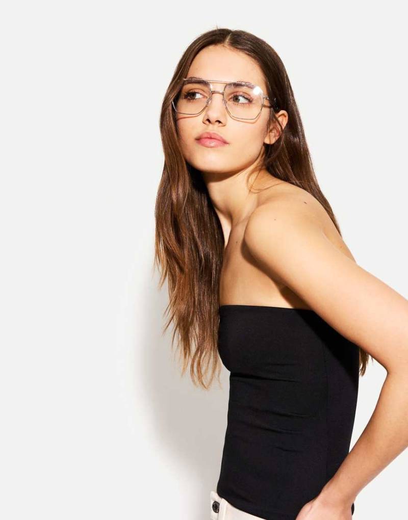 Bershka - Trägerloses Oberteil in Schwarz von Bershka