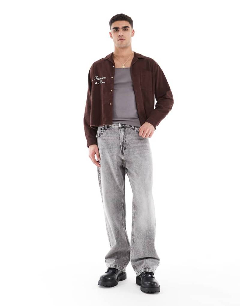 Bershka - Weite Jeans in Grau Bershka - Weite Jeans in Grau von Bershka