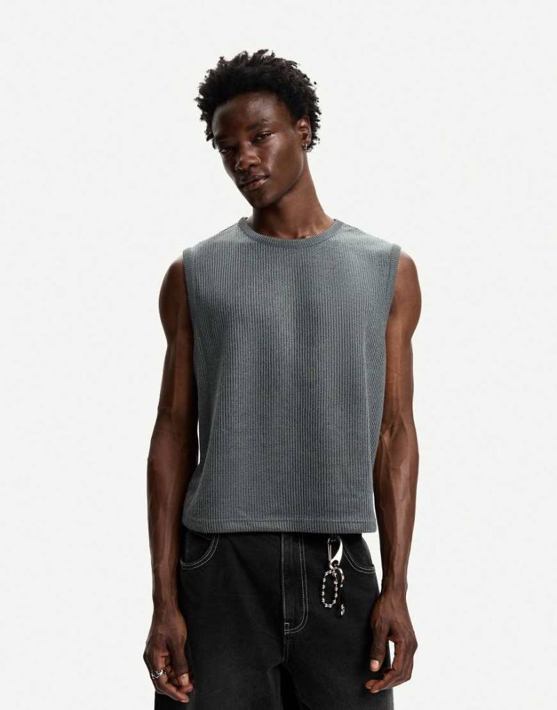 Bershka - Worker - Weste in Grau von Bershka