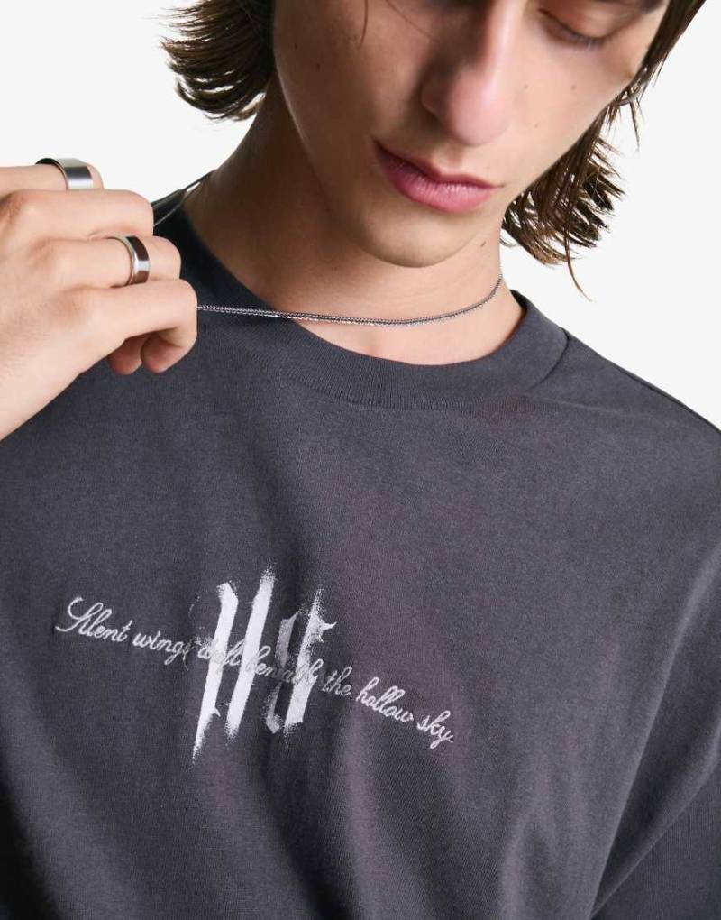 Bershka - Zweireihige Halskette aus Stahl in Silber von Bershka