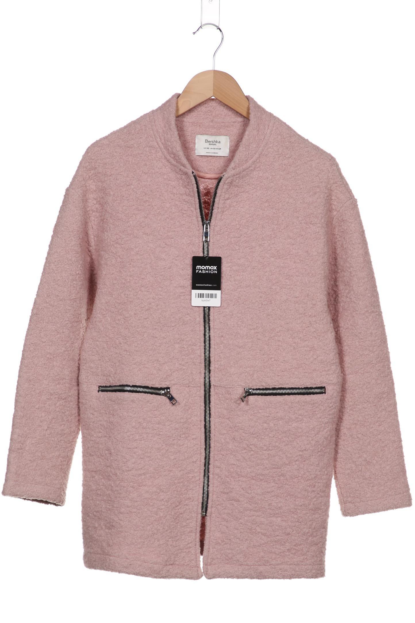 bershka Damen Mantel, pink von Bershka