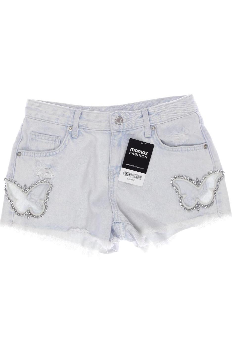 bershka Damen Shorts, hellblau von Bershka