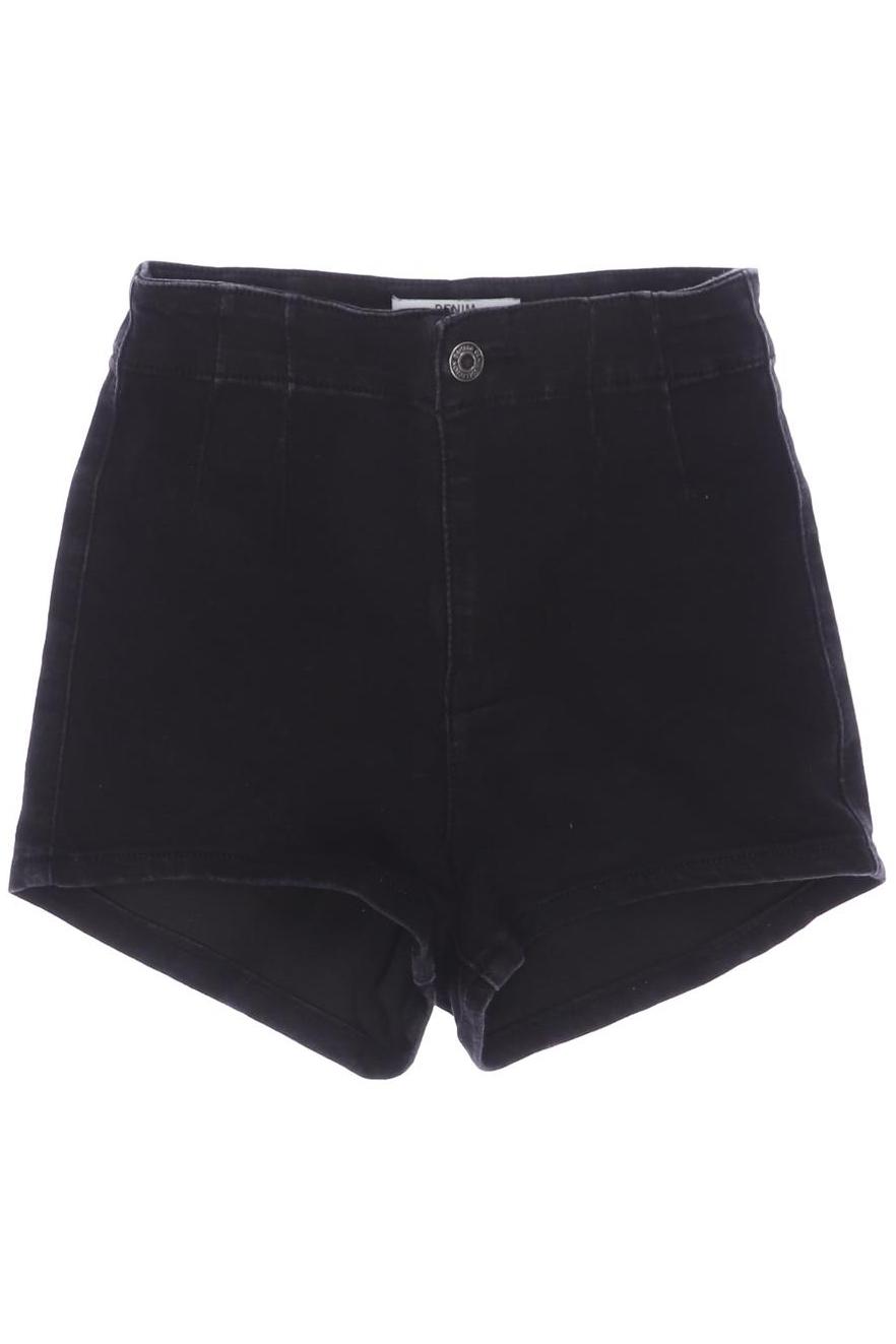 bershka Damen Shorts, schwarz von Bershka