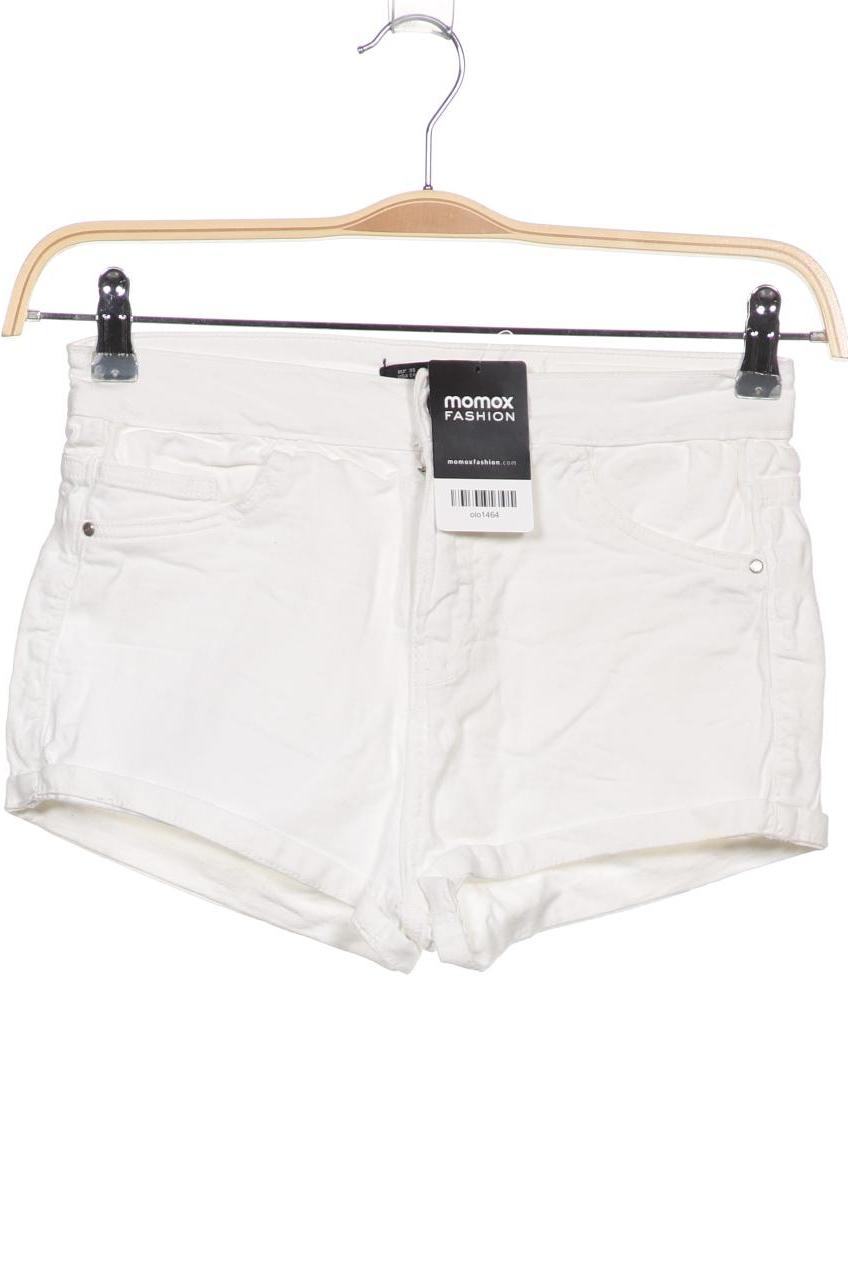 bershka Damen Shorts, weiß von Bershka