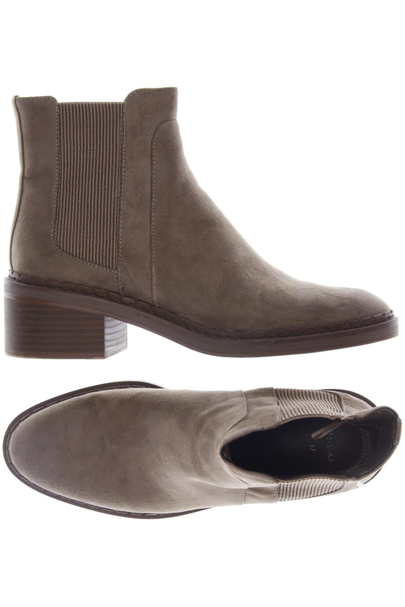 bershka Damen Stiefelette, braun von Bershka