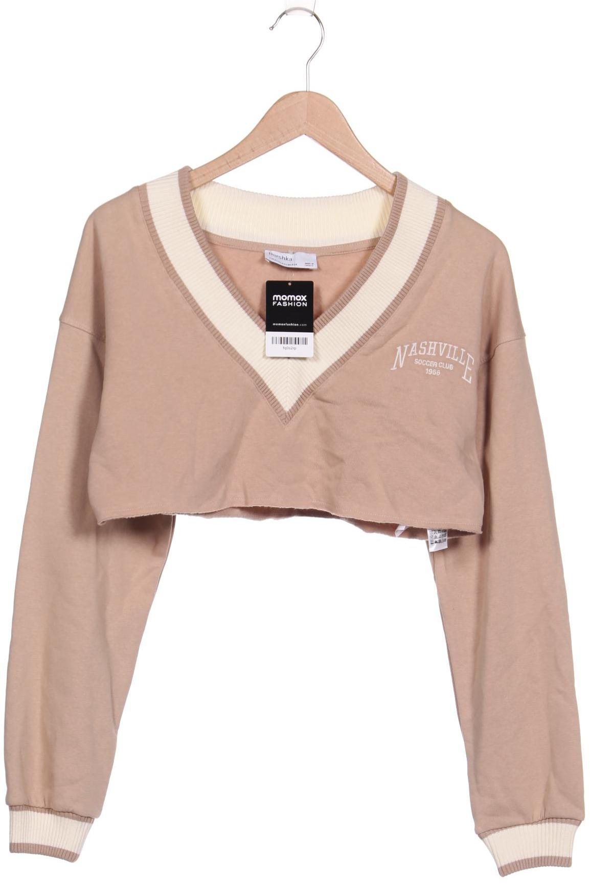 bershka Damen Sweatshirt, beige von Bershka