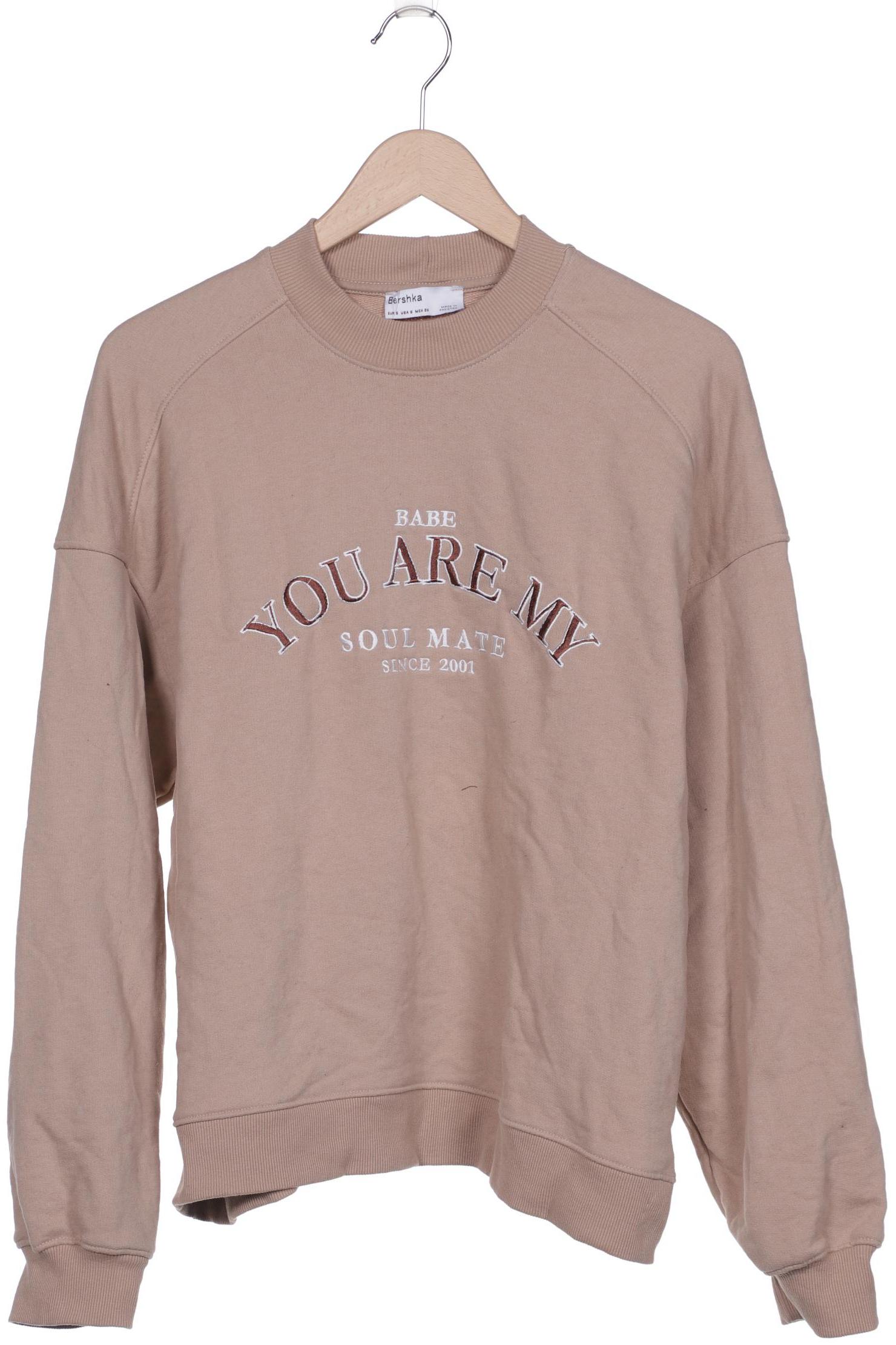 bershka Damen Sweatshirt, beige von Bershka