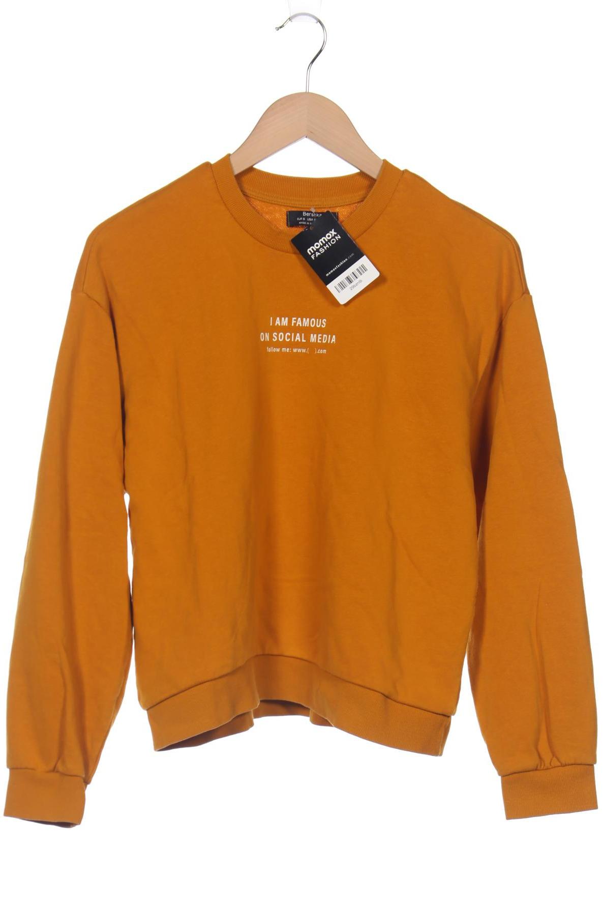 bershka Damen Sweatshirt, orange von Bershka