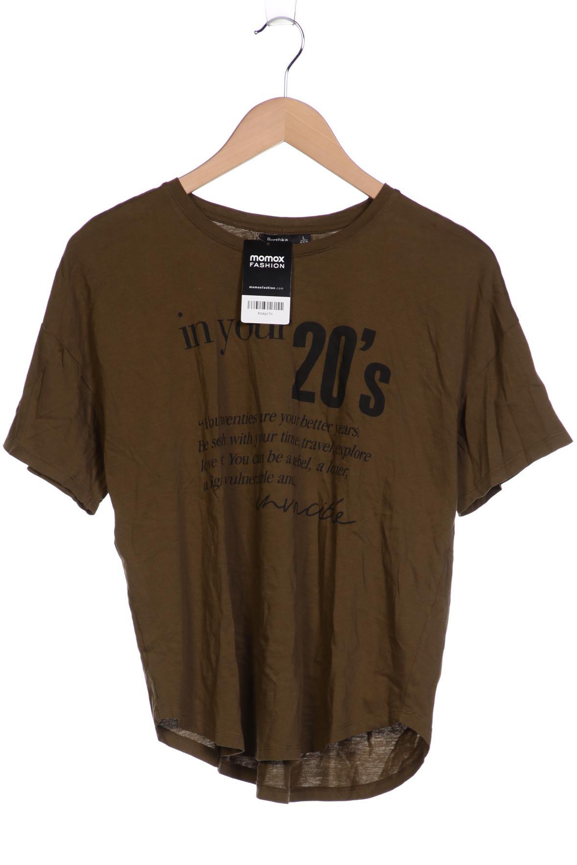 bershka Damen T-Shirt, braun, Gr. 42 von Bershka