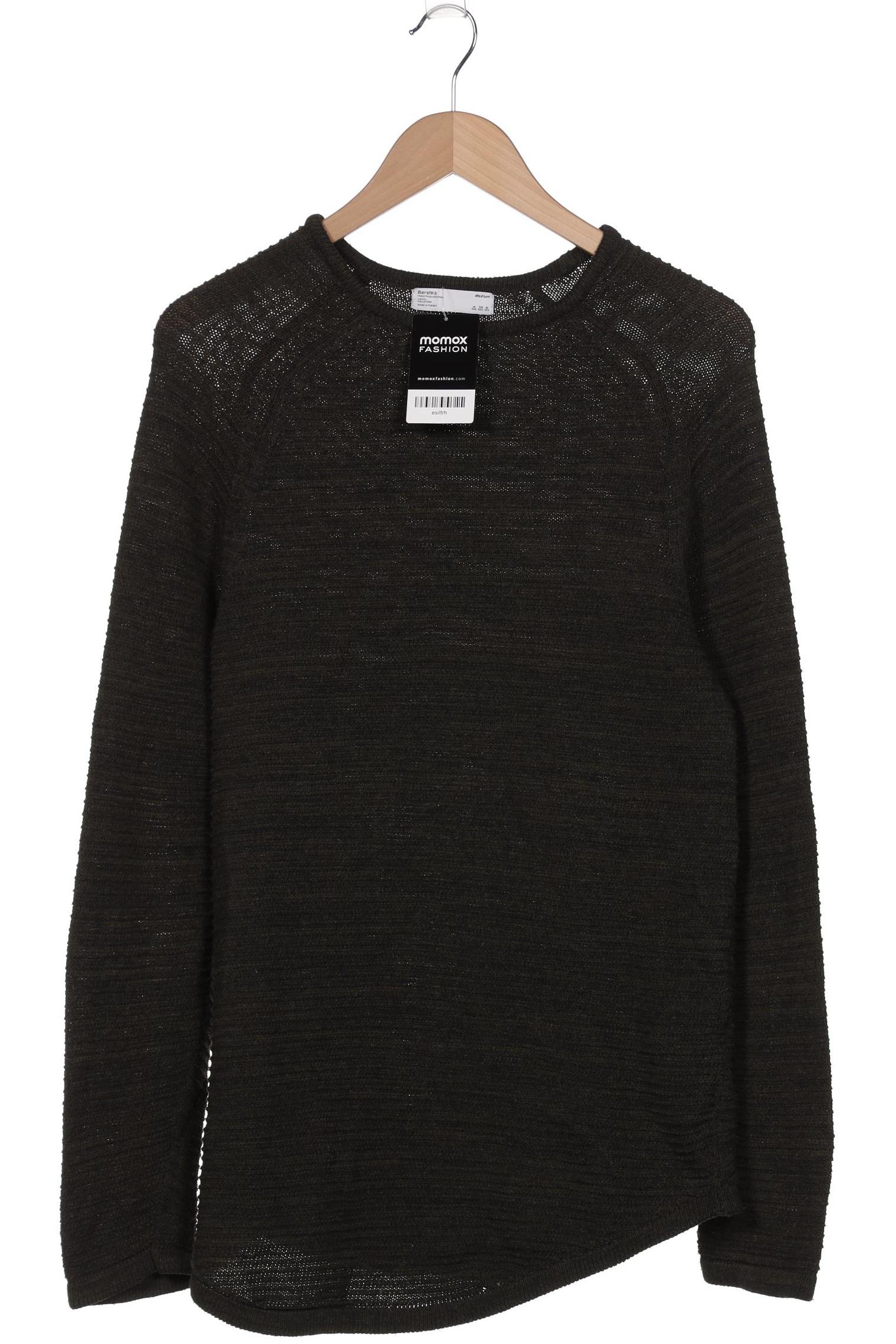 bershka Herren Pullover, grün, Gr. 48 von Bershka