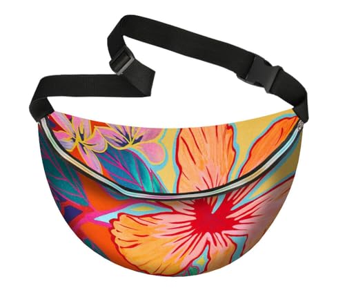 Bertoni Bauchtasche Gürteltasche XXL Brusttasche Hüfttasche Damen Herren Innentasche Verstellbarer Gurt Codura Polyester 45x25x2 cm Wasserdicht Gavaja von Bertoni