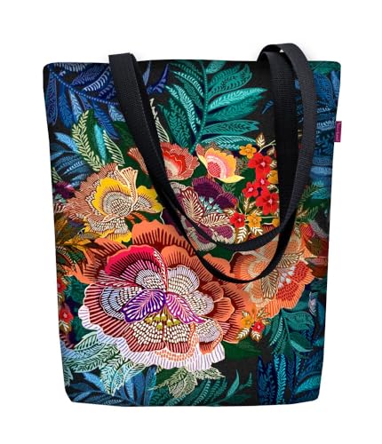 Bertoni Tasche Schultertasche Einkaufstasche Umhängetasche Shopper Tote Bag Handtasche Codura Mit Reißverschluss Sunny 40x36x2 cm Corina von Bertoni