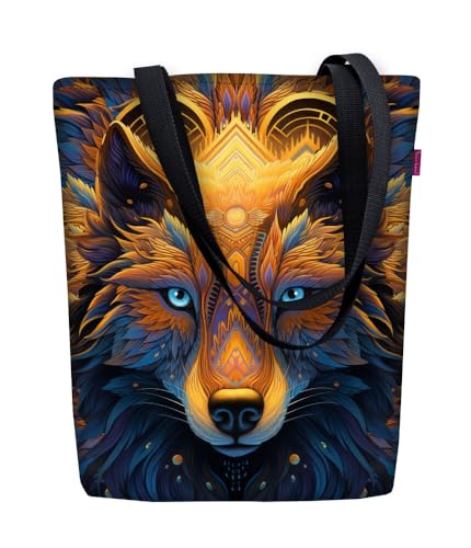 Bertoni Tasche Schultertasche Einkaufstasche Umhängetasche Shopper Tote Bag Handtasche Codura Mit Reißverschluss Sunny 40x36x2 cm Floyd von Bertoni