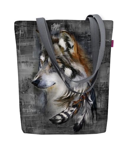 Bertoni Tasche Schultertasche Einkaufstasche Umhängetasche Shopper Tote Bag Handtasche Codura Mit Reißverschluss Sunny 40x36x2 cm Free von Bertoni