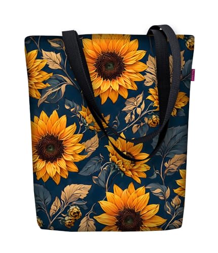 Bertoni Tasche Schultertasche Einkaufstasche Umhängetasche Shopper Tote Bag Handtasche Codura Mit Reißverschluss Sunny 40x36x2 cm Viviane von Bertoni