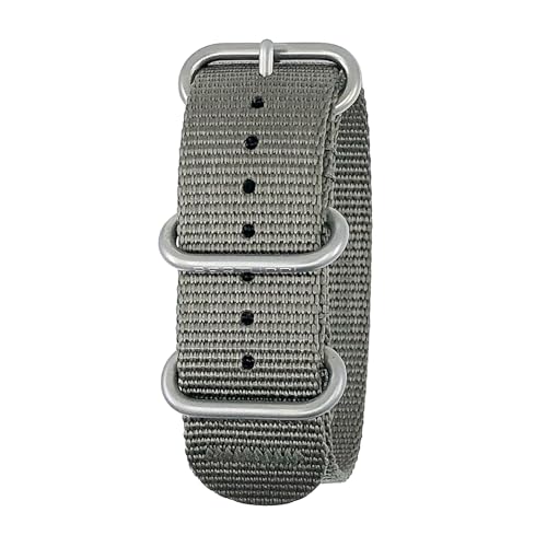 BERTUCCI Nylon-Uhrenarmband, 22 mm, Geistergrau von Bertucci