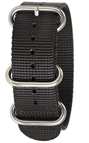Bertucci B DX3 183 22 mm schwarz Nylon Mesh Armbanduhr Band von Bertucci
