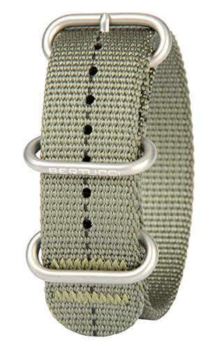 Bertucci DX3 b-158 Defender Drab/Schwarz Dash 22 mm Nylon Armbanduhr Band von Bertucci