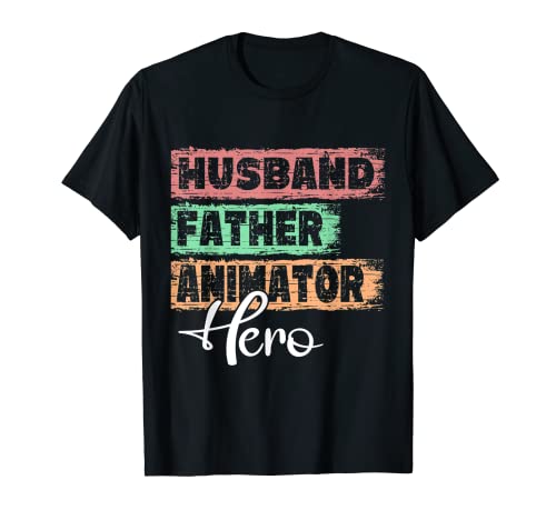 Herren Beruf Vater Held Papa Animateur T-Shirt von Beruf Berufung Vater Papa Überraschung