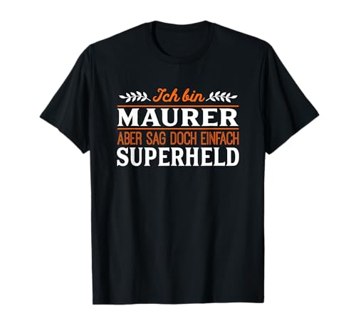 Dennex Beruf Designs Superheld Maurer T-Shirt, Herren, Schwarz, Klein, Halbarm, Kentkragen, Klassisch, Polyester 100% Dennex Beruf Designs Superheld Maurer T-Shirt, Herren, Schwarz, Klein, Halbarm, Kentkragen, Klassisch, Polyester 100% von Beruf Designs von Dennex