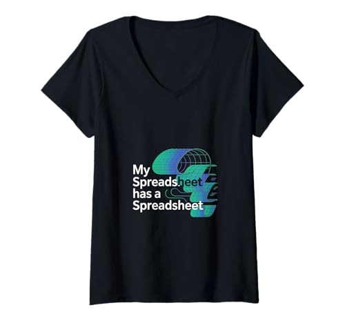 Damen My Spreadsheet Has A Spreadsheet Buchhalter |--- T-Shirt mit V-Ausschnitt Damen My Spreadsheet Has A Spreadsheet Buchhalter |--- T-Shirt mit V-Ausschnitt von Beruf des Buchhalters