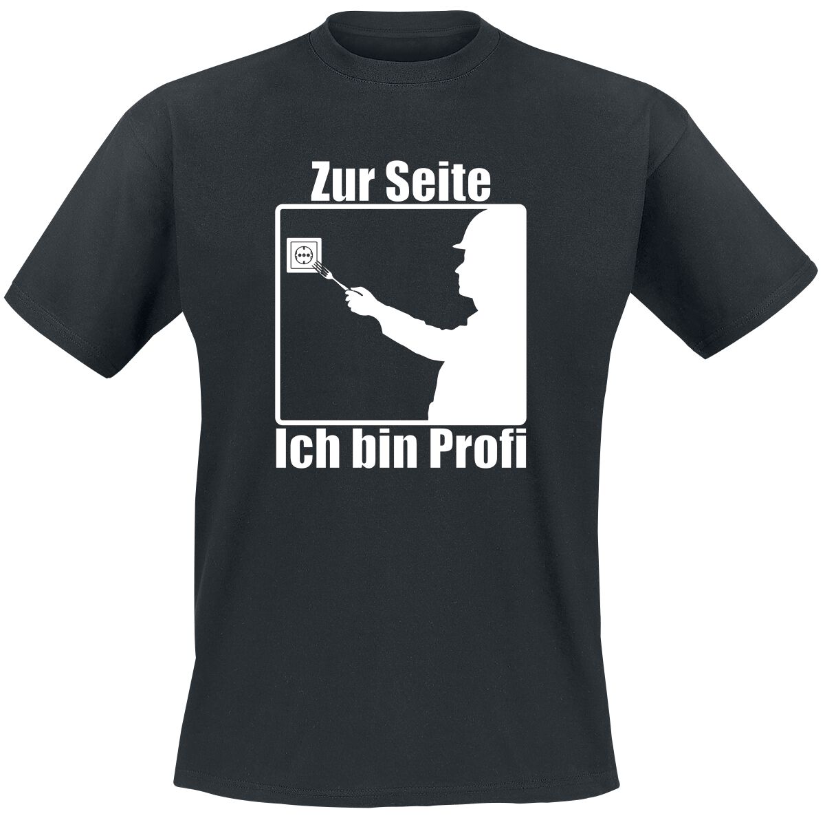 Beruf & Karriere T-Shirt - Zur Seite - Ich bin Profi - S bis 5XL - für Männer - Größe S - schwarz von Beruf & Karriere