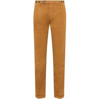 Berwich Anzughose aus einem elastischem Baumwoll-Mix mit Knopfriegel in 44 von Berwich