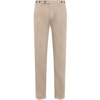 Berwich Anzughose aus einem elastischem Baumwoll-Mix mit Knopfriegel in 46 von Berwich