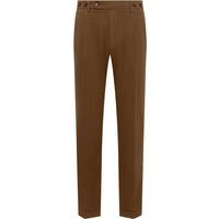 Berwich Anzughose aus einem elastischem Baumwoll-Mix mit Knopfriegel in 50 von Berwich