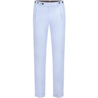Berwich Stretch-Chino mit doppelter Bundfalte und Umschlag, Slim Fit in 56 von Berwich