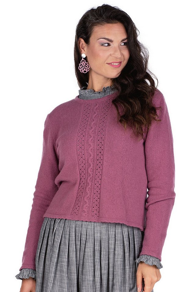 Berwin & Wolff Rundhalspullover Strickpullover Damen - KATALENA - mauve von Berwin & Wolff