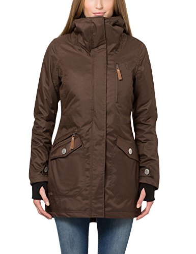 berydale Damen Funktions-Parka mit Thermo-Wattierung gegen Kälte, wasser- und winddicht, atmungsaktiv, mit Kapuze und Daumenschlaufen von berydale