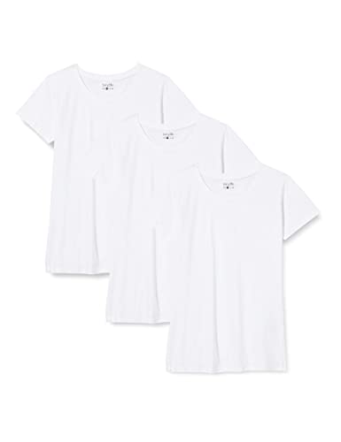 berydale Damen T-Shirt mit Rundhalsausschnitt aus 100% Baumwolle im Multipack von berydale