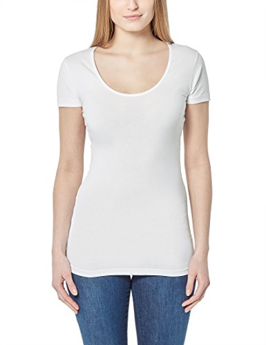 berydale figurbetontes T-Shirt mit Rundhalsausschnitt, Damen, Weiß, XS von berydale