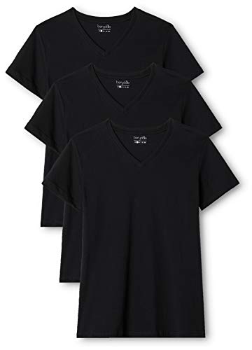 berydale Damen T-Shirt Bd158, Schwarz - 3er Pack, M von berydale