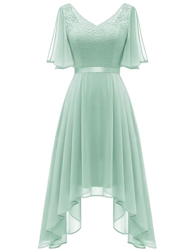 Berylove Hochzeitskleider Für Damen V Ausschnitt Brautjungfernkleider Elegant Abschlusskleid Cocktailkleid Jugendweihe Kleider BLP7057NC Light Green M Berylove Hochzeitskleider Für Damen V Ausschnitt Brautjungfernkleider Elegant Abschlusskleid Cocktailkleid Jugendweihe Kleider BLP7057NC Light Green M von Berylove