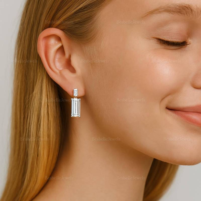 Smaragd Ohrringe/Hochzeitsohrringe Für Die Braut Brautjungfer Brautschmuck Schmuck | 9966E von BesbelleJewels