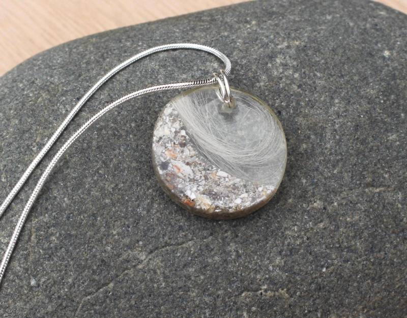 Schmuck Asche Hundeschmuck Gedenkschmuck Trauerschmuck Hundegedenkzeit Haare von BesidetheseaStudio