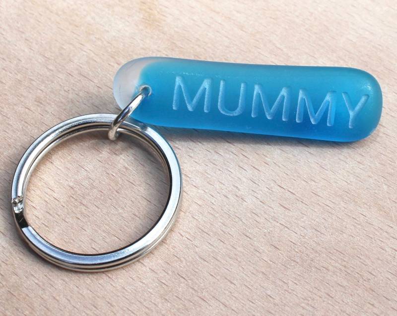 Seeglas Schlüsselanhänger Mama Muttertag Geschenk Schlüsselring Für Geldbeutel Charm von BesidetheseaStudio