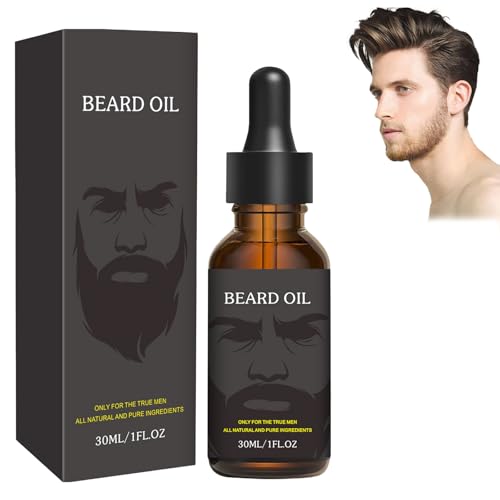Bartwuchs Bartöl, Bartwachstum Öl, Bartwachstum Serum für Männer Vatertag stimulieren Bartwachstum Förderung Haarewächter Nachwachsen Gesichtsbehandlung Männlich dicker männlicher Bart 30ML serums (3) von Beslibate