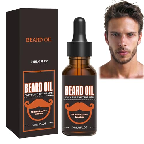 Bartwuchs-Öl, Bartwuchs Bartöl, Bartwachstum Serum für Männer Vatertag stimulieren Bartwachstum Förderung Haarewächter Nachwachsen Gesichtsbehandlung Männlich dicker männlicher Bart 30ML serums (5) von Beslibate