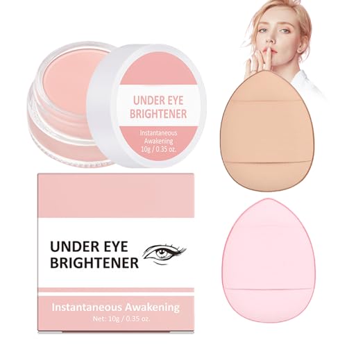 Eye Concealer und 2PC Puff, Eye Illuminator, um die Augenpartie mit Feuchtigkeit zu versorgen, Dunkle Augenringe, Gesichts-Concealer, Improve Natural Skin Shine, Foundation von Beslibate