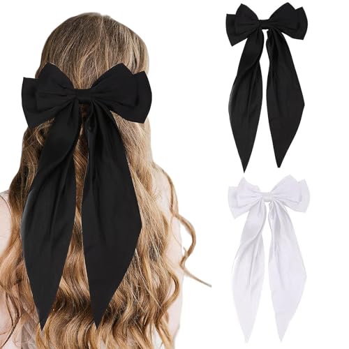 2 Stück Haarschleife,Schleife Haare,Haarschleifen Damen Haarspangen,Hair Haarspange Bow,Haar Haarklammer Schleifen,Haarschmuck Schwarze Bows,Großer Frauen Haaraccessoires,Satin Haarschleifenklammer 2 Stück Haarschleife,Schleife Haare,Haarschleifen Damen Haarspangen,Hair Haarspange Bow,Haar Haarklammer Schleifen,Haarschmuck Schwarze Bows,Großer Frauen Haaraccessoires,Satin Haarschleifenklammer von Besmrpg