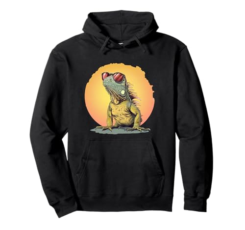 Leguan-Reptilien mit Schattierungen, Outfit für Erwachsene und Kinder Pullover Hoodie Leguan-Reptilien mit Schattierungen, Outfit für Erwachsene und Kinder Pullover Hoodie von Bespectacled Lizard